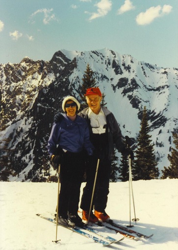 John F. and Mary A. Geisse, March 1986, Alta, Utah