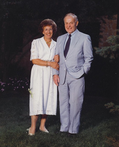 John F. Geisse & Mary A. Geise, September 1, 1990, his 70th birthday