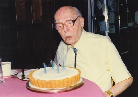John Harlin Geisse, July 17, 1986, his 94th birthday