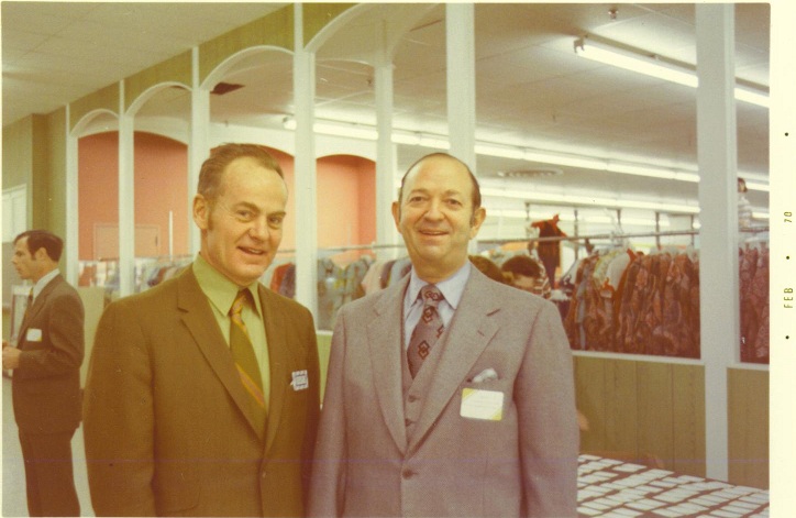 John F. Geisse & Morton D. May, Venture Store #1 Grand Opening, January 29, 1970